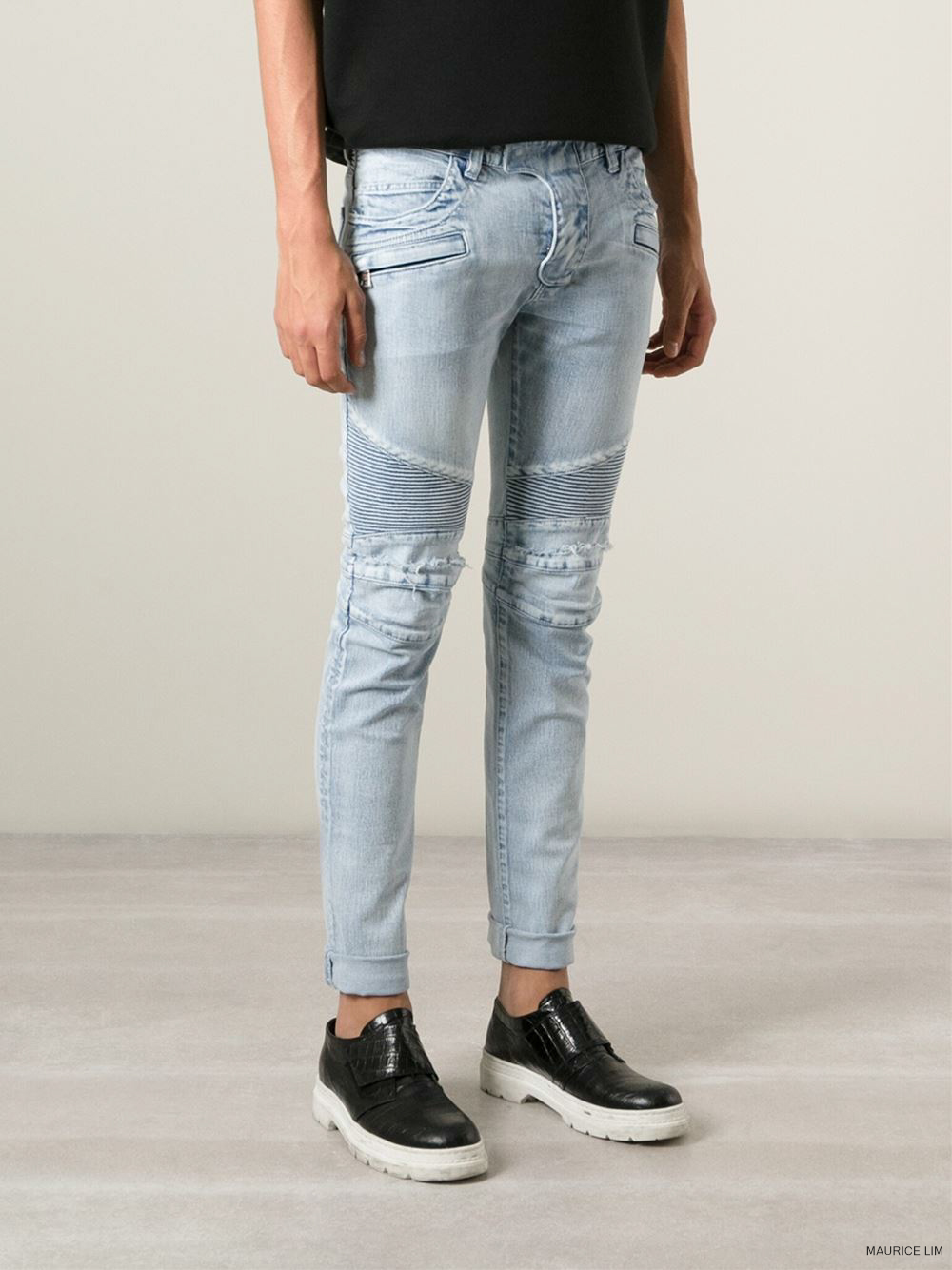 Biker jeans denim