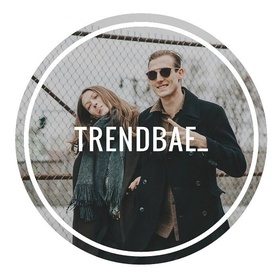 Imagem que serve como logo para o blog de moda trendbae